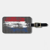 Cooler niederländischer Flaggenentwurf Gepäckanhänger (Vorderseite horizontal)