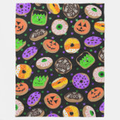 Cooler Niedlicher Glitzer Confetti Donuts Hallowee Fleecedecke (Vorderseite)