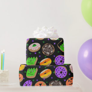 Cooler Niedlicher Glitzer Confetti Donuts Hallowee Geschenkpapier