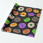 Cooler Niedlicher Glitzer Confetti Donuts Hallowee Geschenkpapier (Ungerollt)