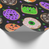 Cooler Niedlicher Glitzer Confetti Donuts Hallowee Geschenkpapier (Ecke)