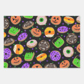 Cooler Niedlicher Glitzer Confetti Donuts Hallowee Geschenkpapier Set (Vorderseite)