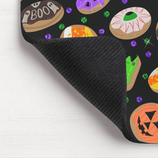 Cooler Niedlicher Glitzer Confetti Donuts Hallowee Mousepad (Ecke)