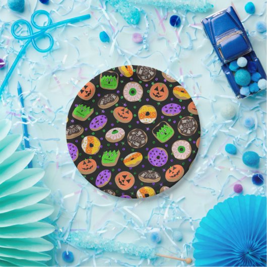 Cooler Niedlicher Glitzer Confetti Donuts Hallowee Pappteller (Party)