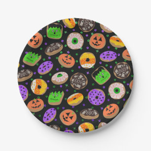 Cooler Niedlicher Glitzer Confetti Donuts Hallowee Pappteller