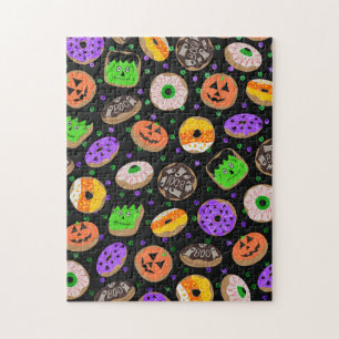 Cooler Niedlicher Glitzer Confetti Donuts Hallowee Puzzle