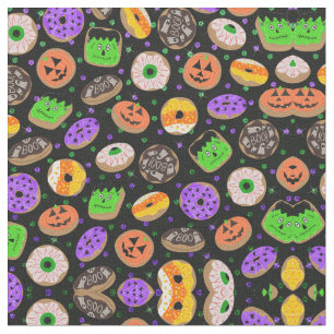 Cooler Niedlicher Glitzer Confetti Donuts Hallowee Stoff