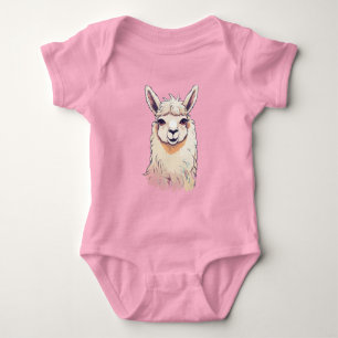 Cooler Niedlicher Llama Baby Strampler