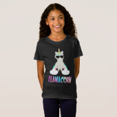 Cooler Niedlicher Llamacorn Unicorn Llama T-Shirt (Vorne ganz)