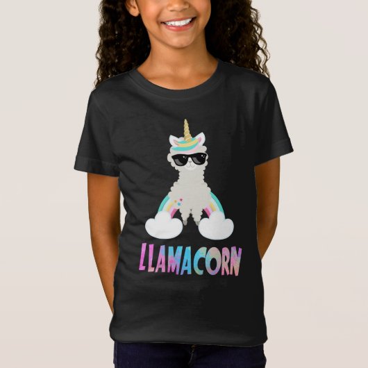 Cooler Niedlicher Llamacorn Unicorn Llama T-Shirt (Vorderseite)