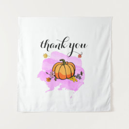 cooler niedlicher, moderner gelber Kürbisliebhaber Wandteppich