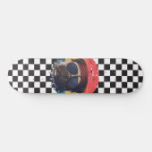 Cooler niedlicher Mops Skateboard (Horizontal)