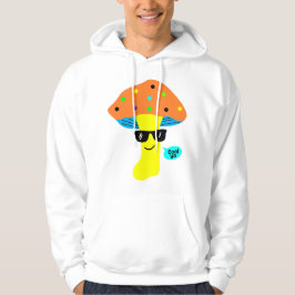cooler niedlicher Pilz mit Brille Hoodie