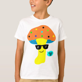 cooler niedlicher Pilz mit Brille T-Shirt