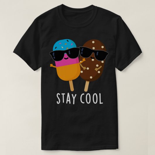 Cooler Niedlicher Popsicle Pub bleibe T-Shirt (Design vorne)