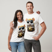 Cooler, Niedlicher und fließender Hamster T-Shirt (Unisex)