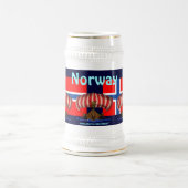 Cooler Norwegen-Bier-Tassenentwurf Bierglas (Mittel)