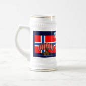 Cooler Norwegen-Bier-Tassenentwurf Bierglas (Links)