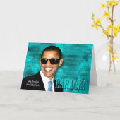 Cooler Obama Karte (Gelbe Blume)