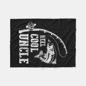Cooler Onkel Angeltag Daddy Vathers Day Fleecedecke (Vorderseite (Horizontal))