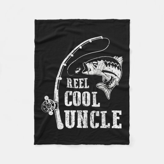 Cooler Onkel Angeltag Daddy Vathers Day Fleecedecke (Vorderseite)