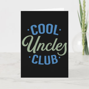 Cooler Onkel Club Bester Onkel überhaupt Lustige T Karte