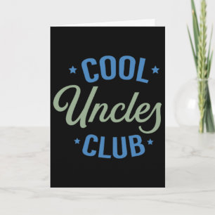 Cooler Onkel Club Bester Onkel überhaupt Lustige T Karte