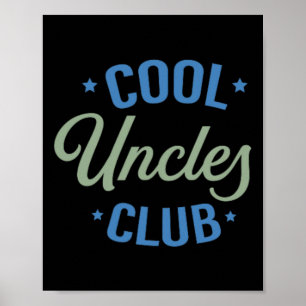 Cooler Onkel Club Bester Onkel überhaupt Lustige T Poster