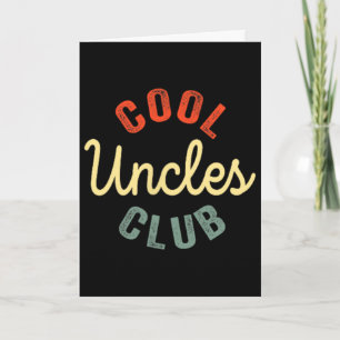Cooler Onkel Club Bester Onkel überhaupt Lustiger Karte