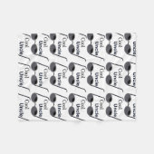 Cooler Onkel Fleece Blanket (Vorderseite (Horizontal))