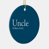 Cooler Onkel, funktionale Definition Modernes Blau Keramik Ornament (Rechts)