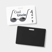 Cooler Onkel Personalized Ausweis (Vorder- & Rückseite)