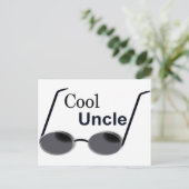 Cooler Onkel Postkarte (Stehend Vorderseite)