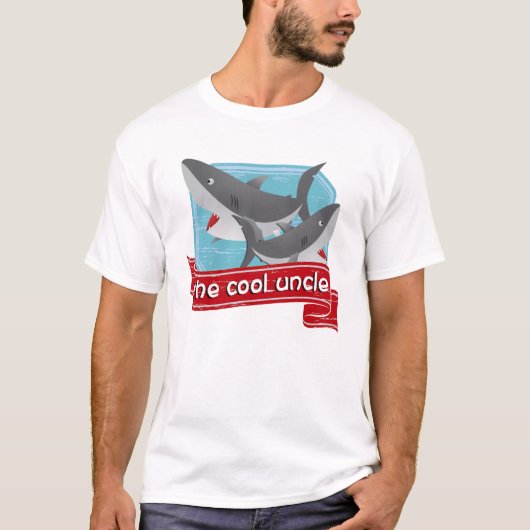 Cooler Onkel Shark T-Shirt (Vorderseite)