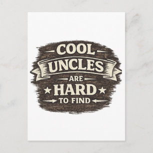 Cooler Onkel-Zitat – Vintage-Geschenkdesign lustig Postkarte