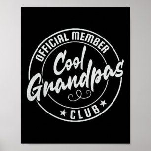 Cooler Opa Club Offizielles Mitglied Vintage Poster