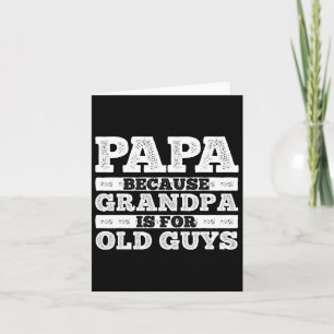 Cooler Opa Kunst Für Männer Großvater Papa Eltern  Karte