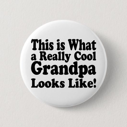 Cooler Opa Lustiger Opa Geburtstagsgeschenk  Button (Vorderseite)