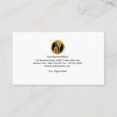 Cooler orange Wasser-Farbgitarren-Gitarrist Visitenkarte (Rückseite)