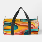 Cooler orangefarbener Tasche mit bearbeitbarem Tex (Rückseite)