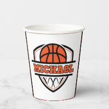 Cooler Orangenschwarzer Basketball