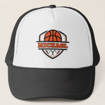 Cooler Orangenschwarzer Basketball