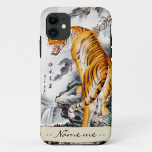 Cooler orientalischer chinesischer flaumiger Tiger Case-Mate iPhone Hülle