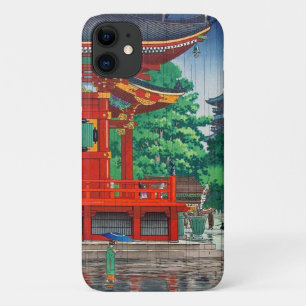 Cooler orientalischer Hasui Kawase-Schrei im Regen Case-Mate iPhone Hülle