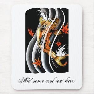 Cooler orientalischer Japaner Koi glückliche Mousepad