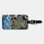 Cooler orientalischer japanischer alter legendärer gepäckanhänger (Vorderseite horizontal)