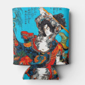 Cooler orientalischer japanischer Ancient Samurai  Dosenkühler (Rückseite)