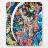 Cooler orientalischer japanischer Ancient Samurai  Mousepad (Vorne)