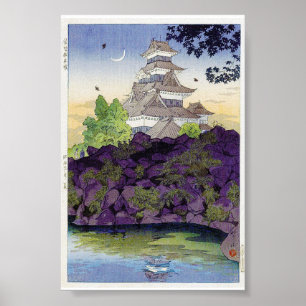 Cooler orientalischer japanischer Burg Palazzo Civ Poster