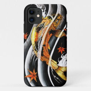 Cooler orientalischer japanischer Gold Lucky Koi F Case-Mate iPhone Hülle